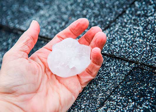 We Fix Roof Damage Caused by Hail Storms