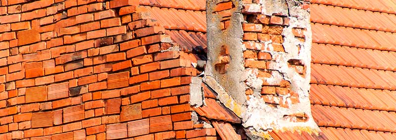 Damaged masonry and mortar